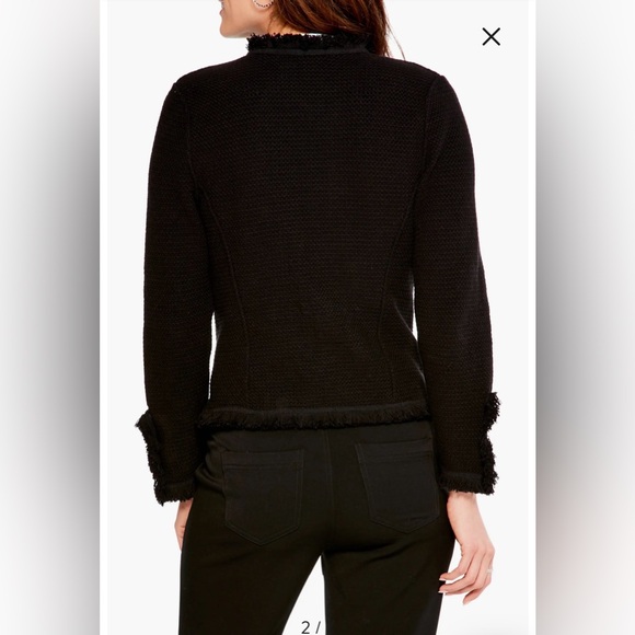 Nic+Zoe Fringe Mic Knit Open Front Jacket - Picture 4 of 17